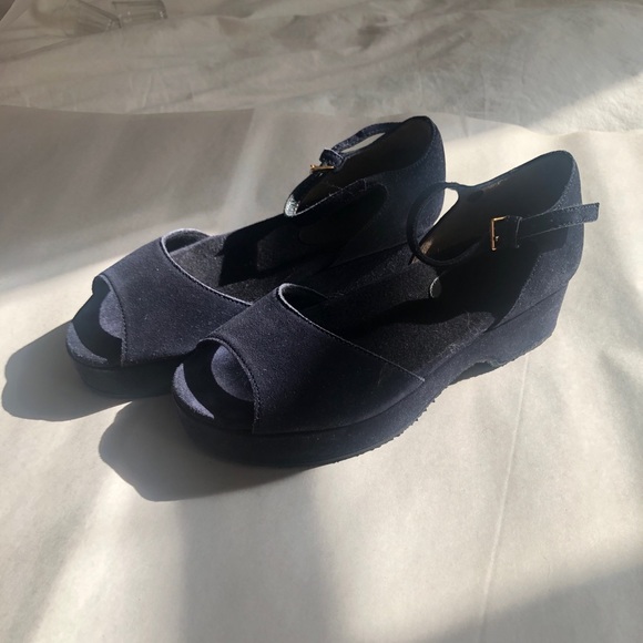 Marni navy blue flatform sandals - Picture 2 of 3